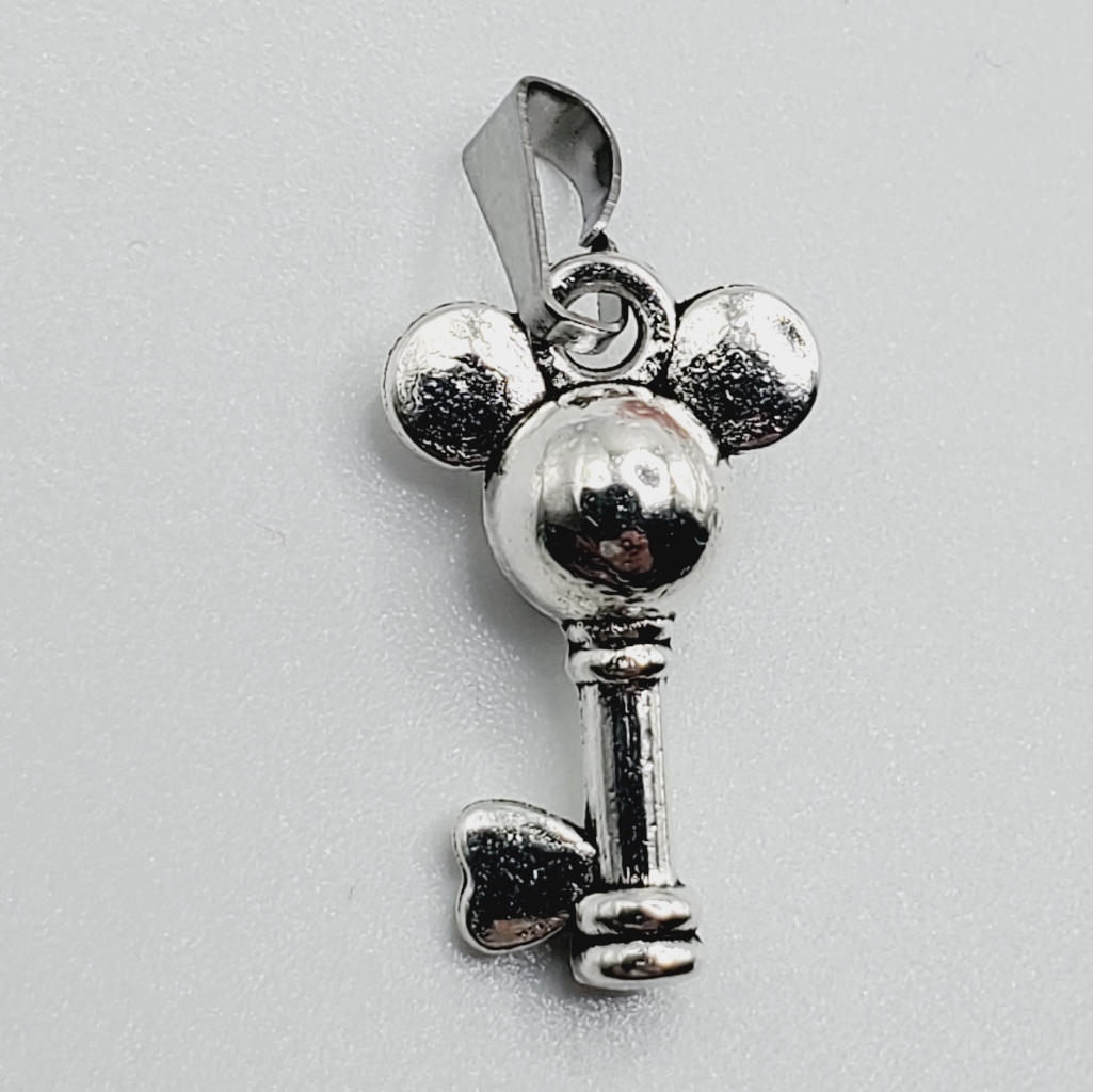 Mickey Key Silver Necklace Bracelet Pendant Charm Handmade New 2 For 20.00